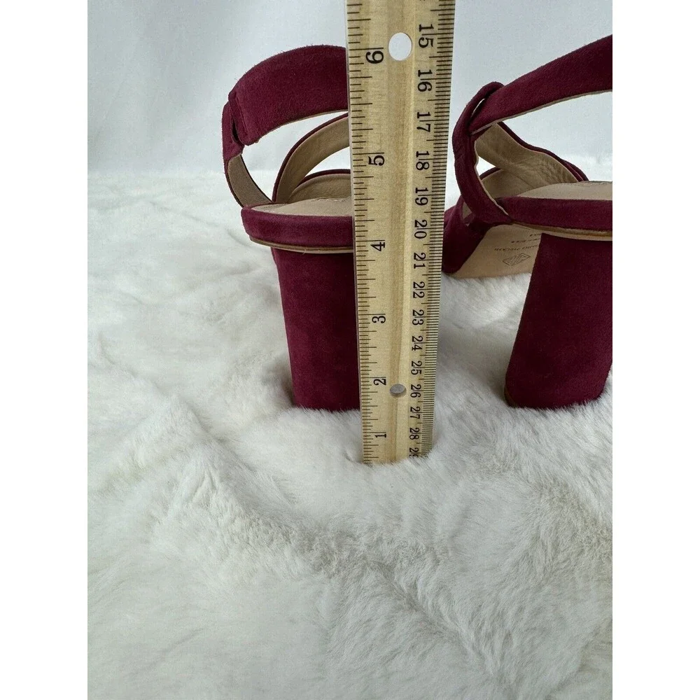 Antonio Melani Purple Pink Layren Suede Slingback Block Heel Sandals Women’s 8M